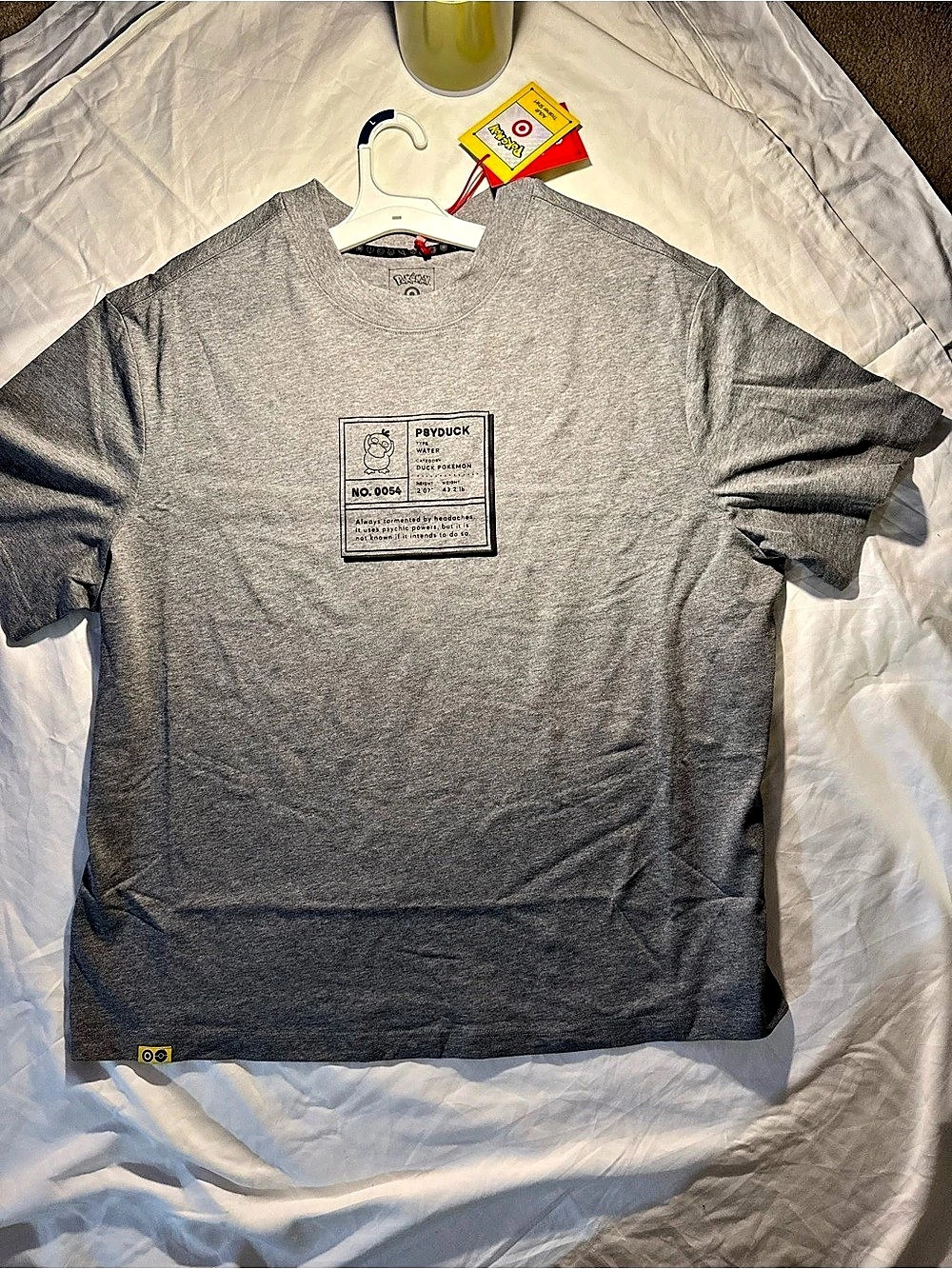 Limited Edition Target Exclusive Pokémon Psyduck Adult Trainer Shirt NWT Size L
